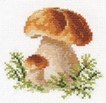 "Boletus" - embroidery kit /Alice/ 10 x 10 cm