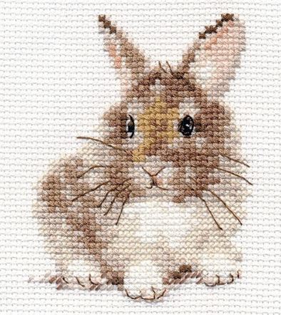 "Rabbit" - embroidery kit /Alice/ 7 x 9 cm