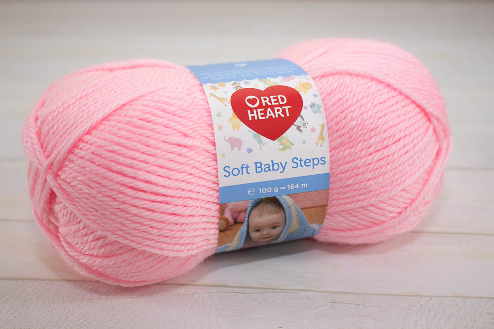 Soft Baby steps /Red Heart/ 100g #00003 "Gaiši rozā"