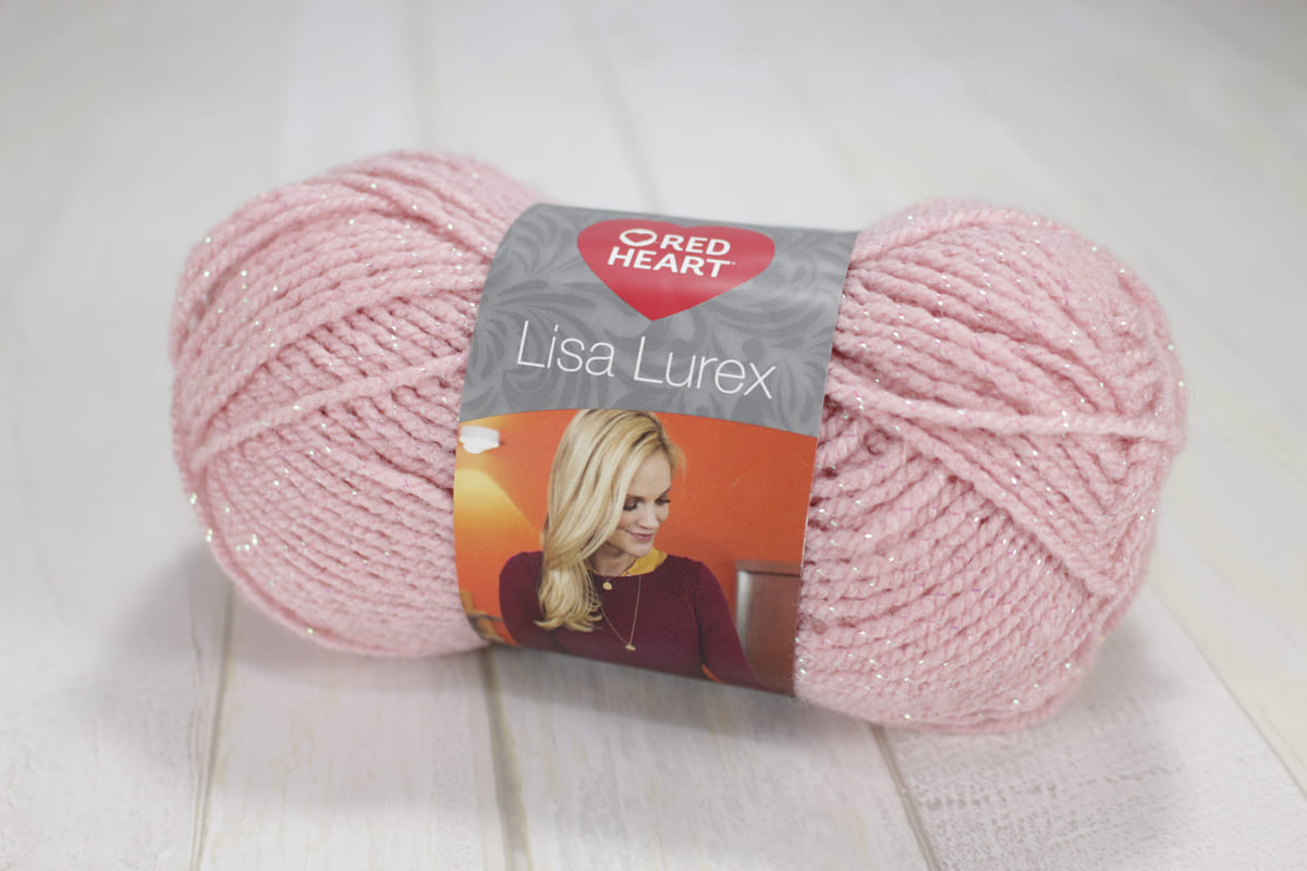 Lisa Lurex /Red Heart/ 50g #00006 "Rozā"