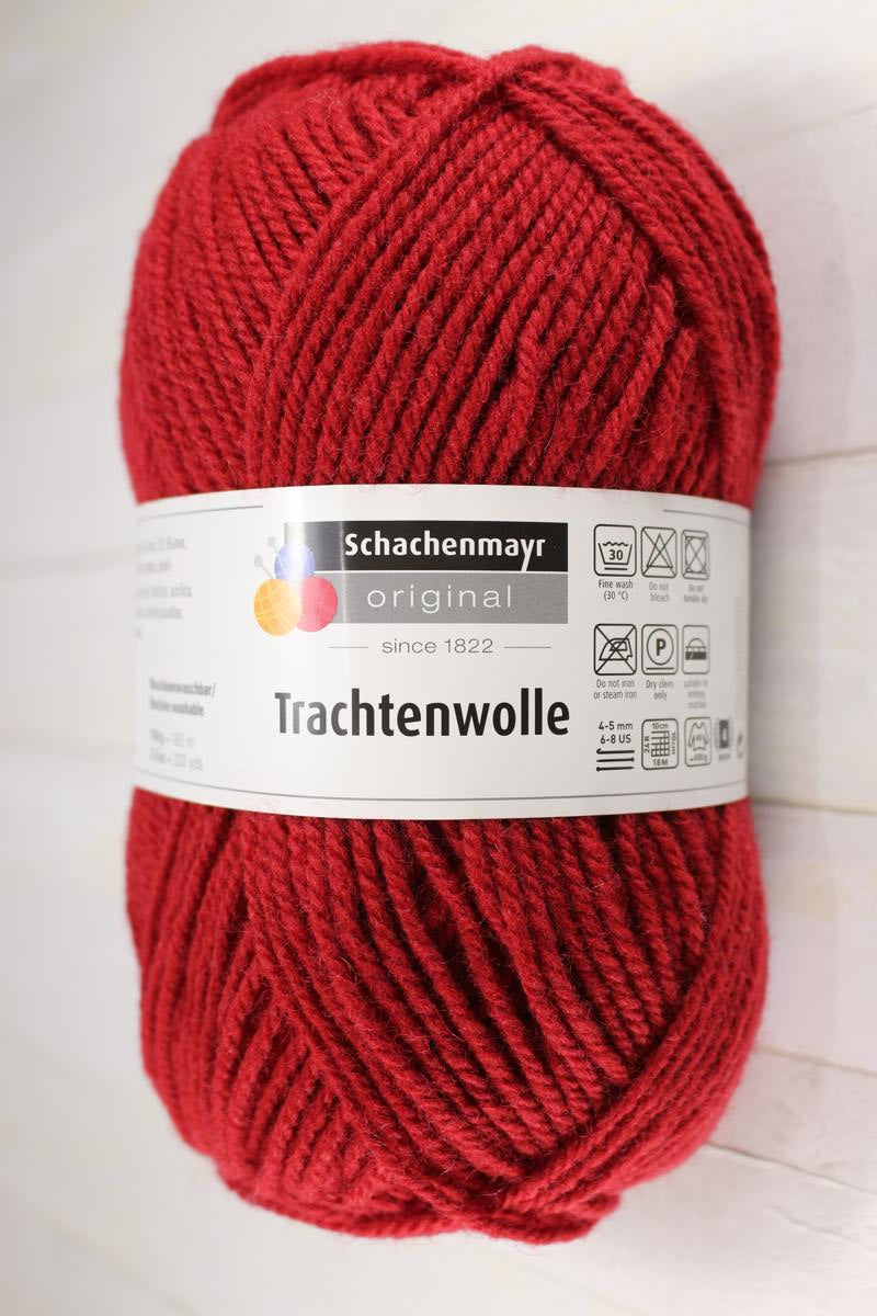 Trachtenwolle/ Schachenmayr/ 100g #00131 "Ķiršu" - Noliktavas izpārdošana!