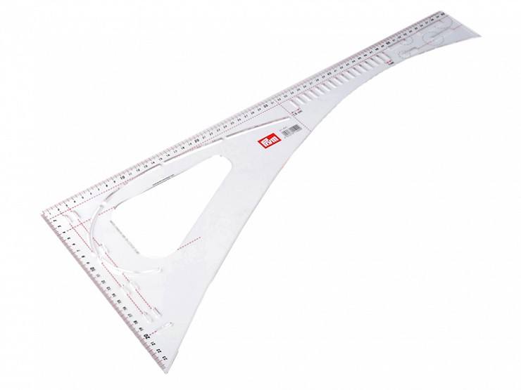 Drēbnieku lineāls / lekāls 60 cm + izgriezumi marķēšanai