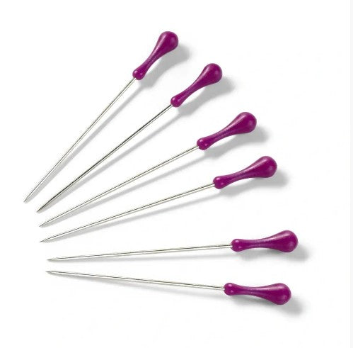 Glass head push pins 10g 38x0.58mm