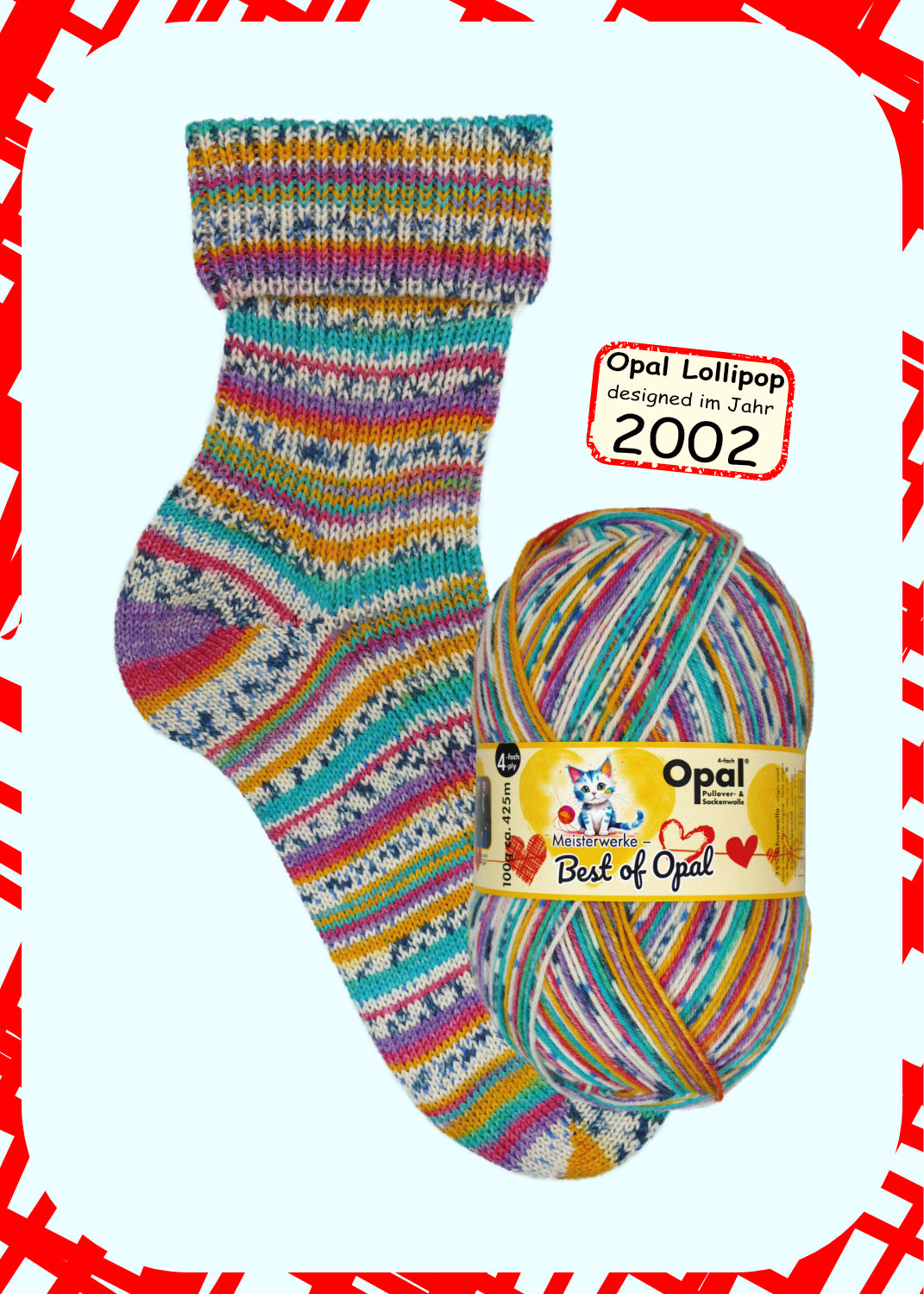 OPAL 4-ahelaline MEISTERWERKE - BEST of OPAL 100g #1016 "Candy" PIIRATUD VÄLJAANNE!