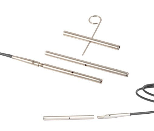 Knitting needle cord connectors, 35/50 mm