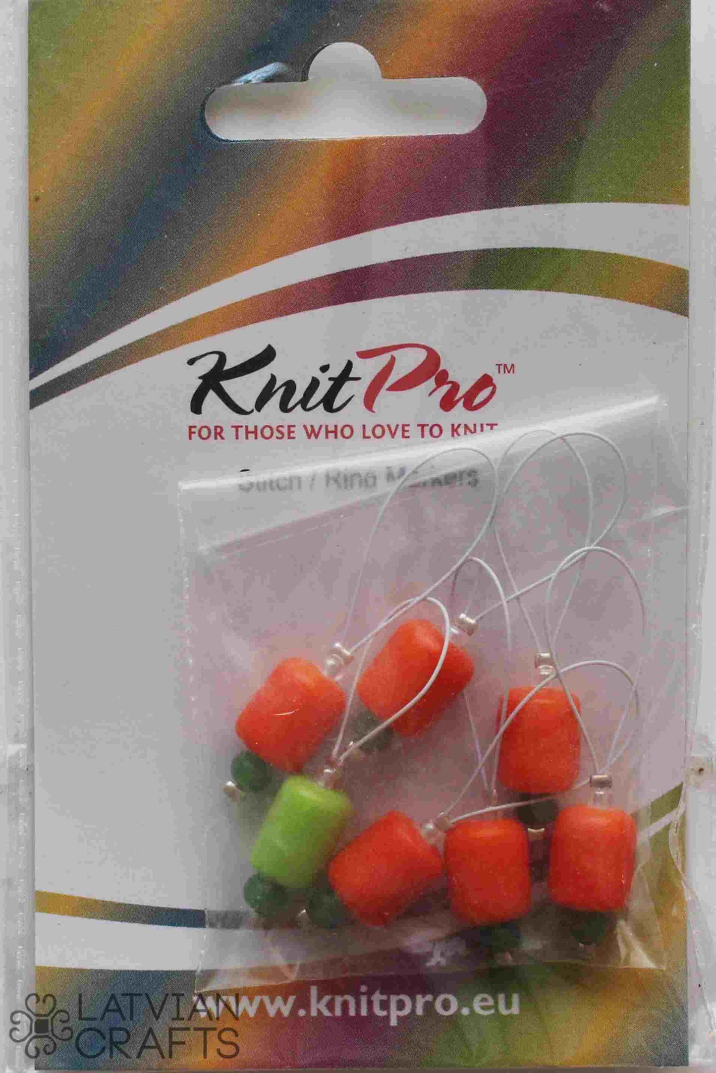 Stitch markers 7 pcs /Orange lily/KnitPro ZOONI
