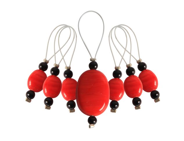 Stitch markers 7 pcs /Tangerine /KnitPro ZOONI