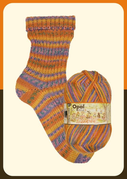 OPAL 6-strand FRIENDSHIP 150g #11565 "Fireplace Love" LIMITED EDITION!