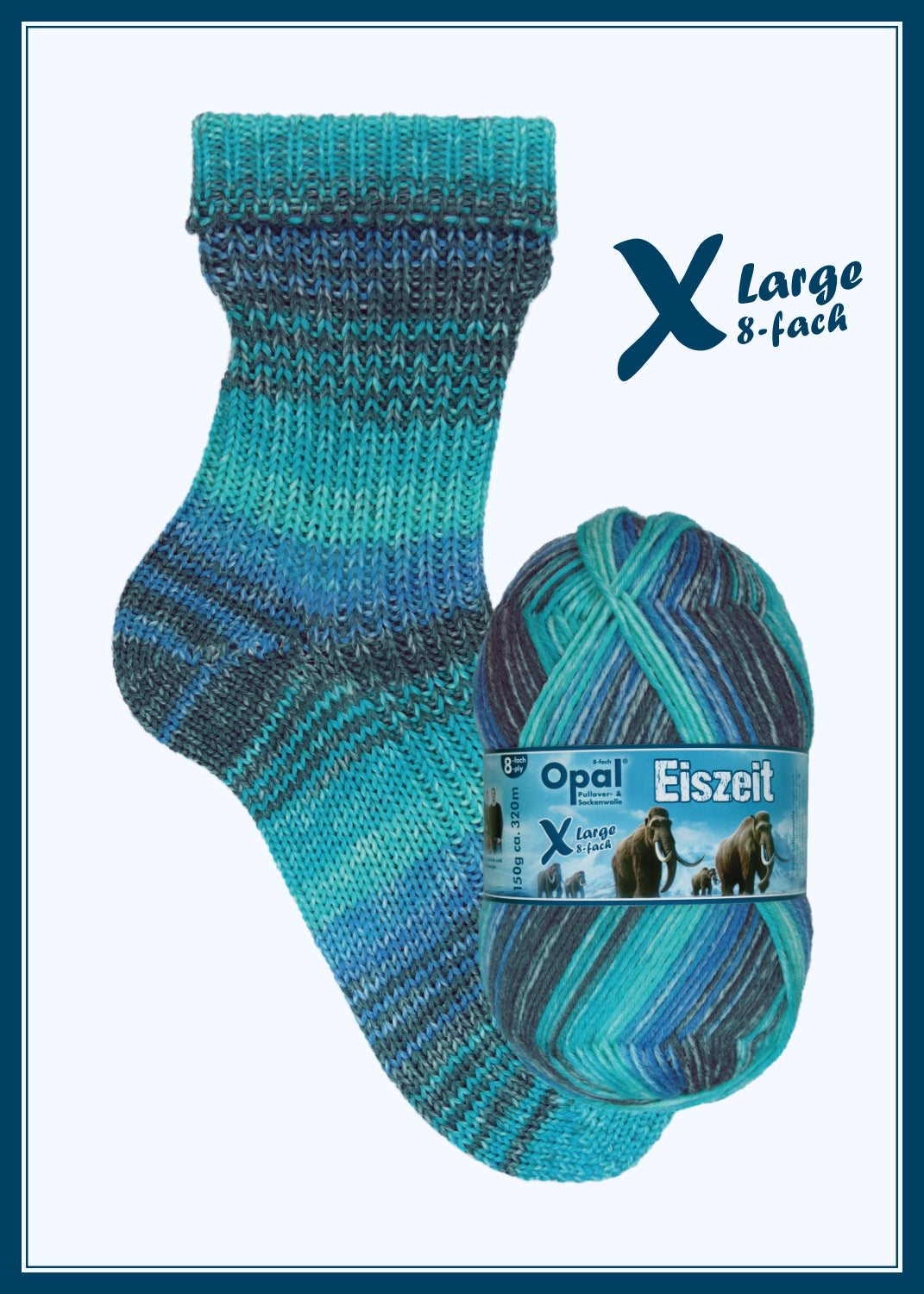 OPAL 8-diegu XLarge EISZEIT 100g #11571 "Ledāju Ala" IEROBEŽOTS IZLAIDUMS!