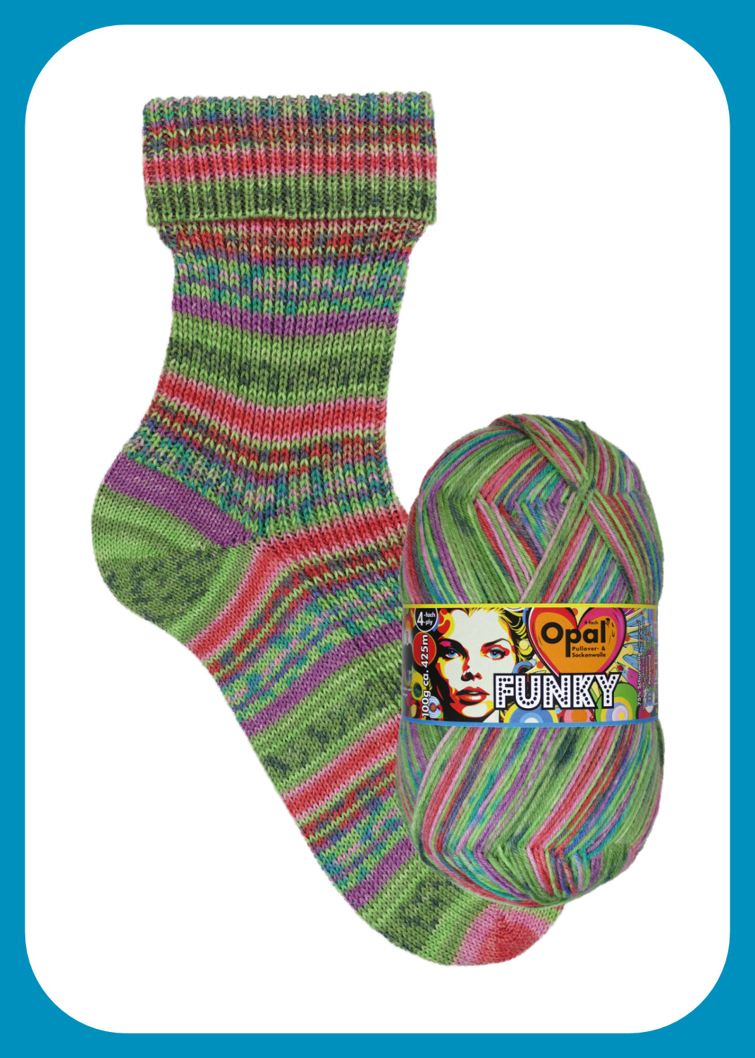 OPAL 4-diegu FUNKY 100g #11581 "Dziedošas Balerīnas Čības" IEROBEŽOTS IZLAIDUMS!