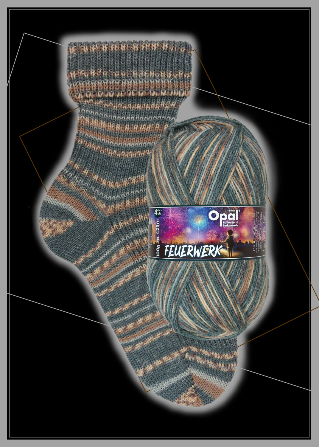 OPAL 4-diegu FEUERWERK 100g #11656 "Konfeti izvirdums" IEROBEŽOTS IZLAIDUMS!