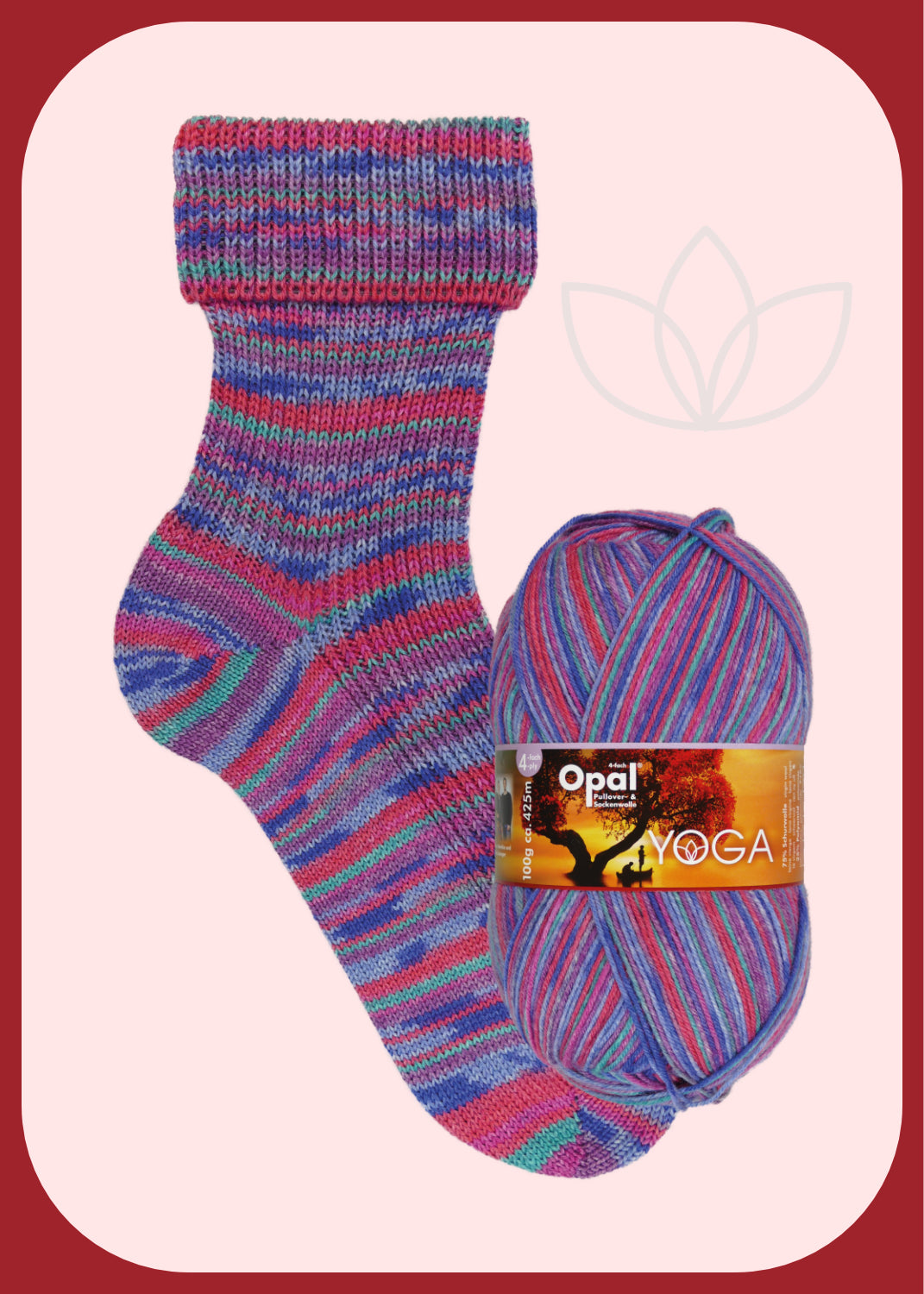 OPAL 4-strand YOGA 100g #11660 "World of Thought" LIMITED EDITION!