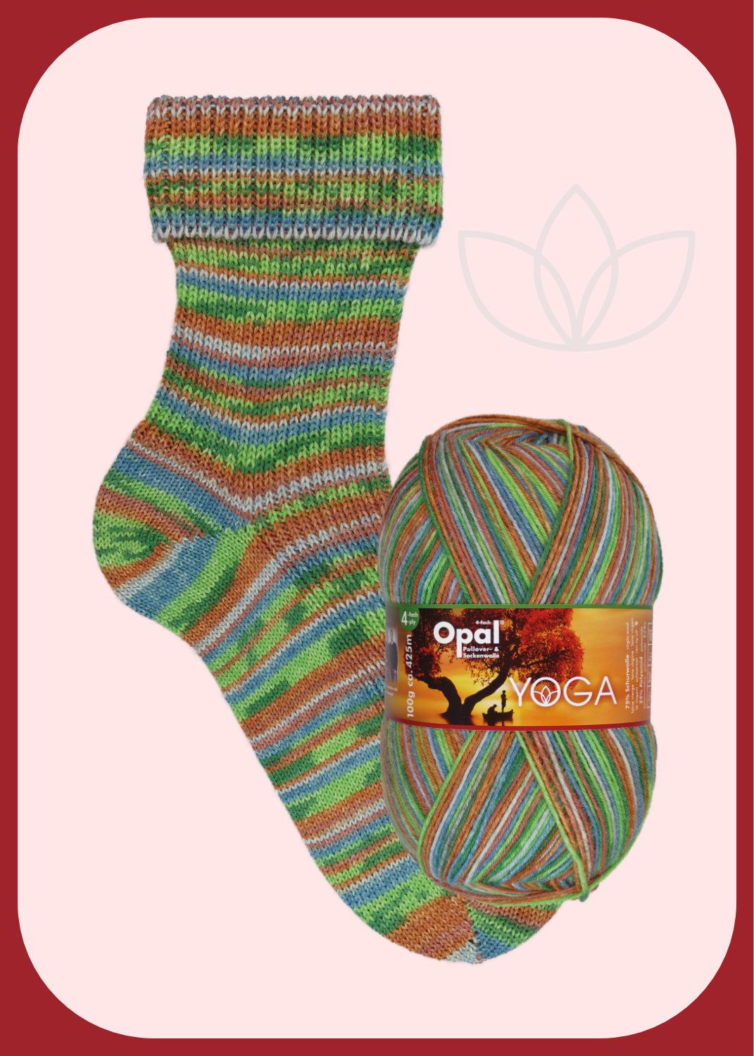 OPAL 4-ahelaline JOOGA 100g #11665 "Kiindumus" PIIRATUD VÄLJALASE!