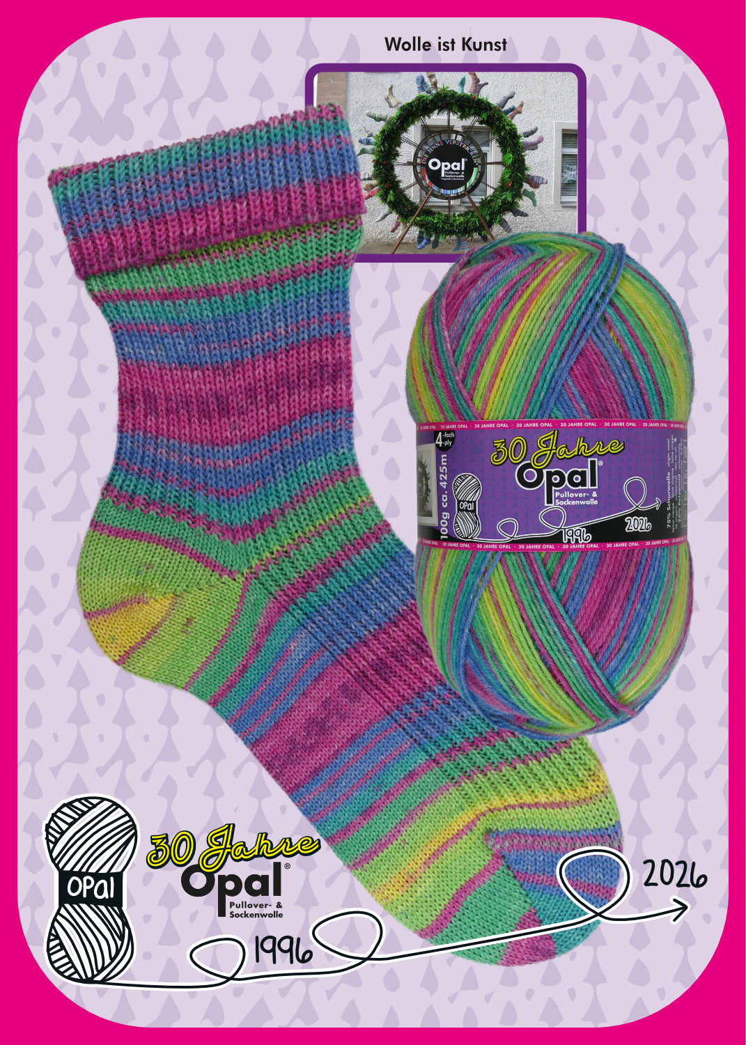 OPAL 4-diegu 30 GADU JUBILEJAS IZLAIDUMS 100g #11746 "Vilna ir māksla" IEROBEŽOTS IZLAIDUMS!