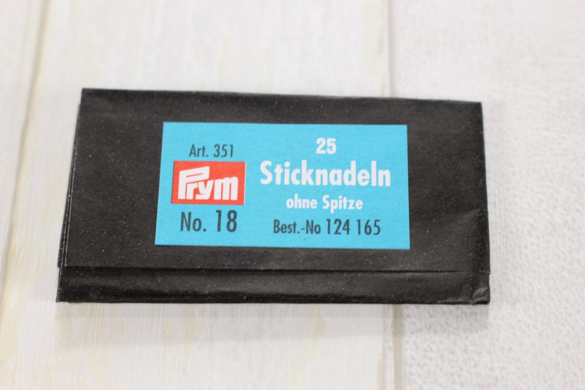 25 needles for embroidery and sewing with rounded tip No. 18 /Prym