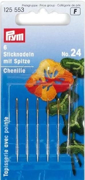 PRYM Tapestry needles with sharp tip No. 24