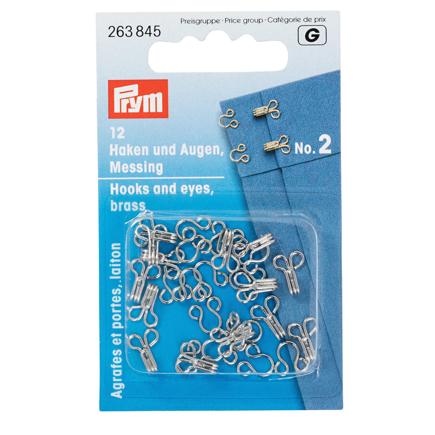 Clasp hooks No. 2 - 12 pcs
