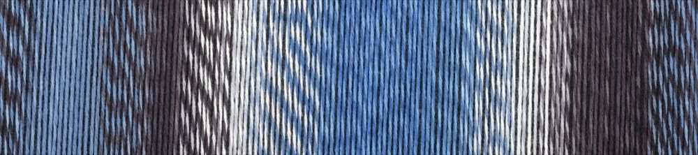 Crazy Cotton Stärke 4 /Schoppel/ 100g #2390_ "Jūra un vēl vairāk"
