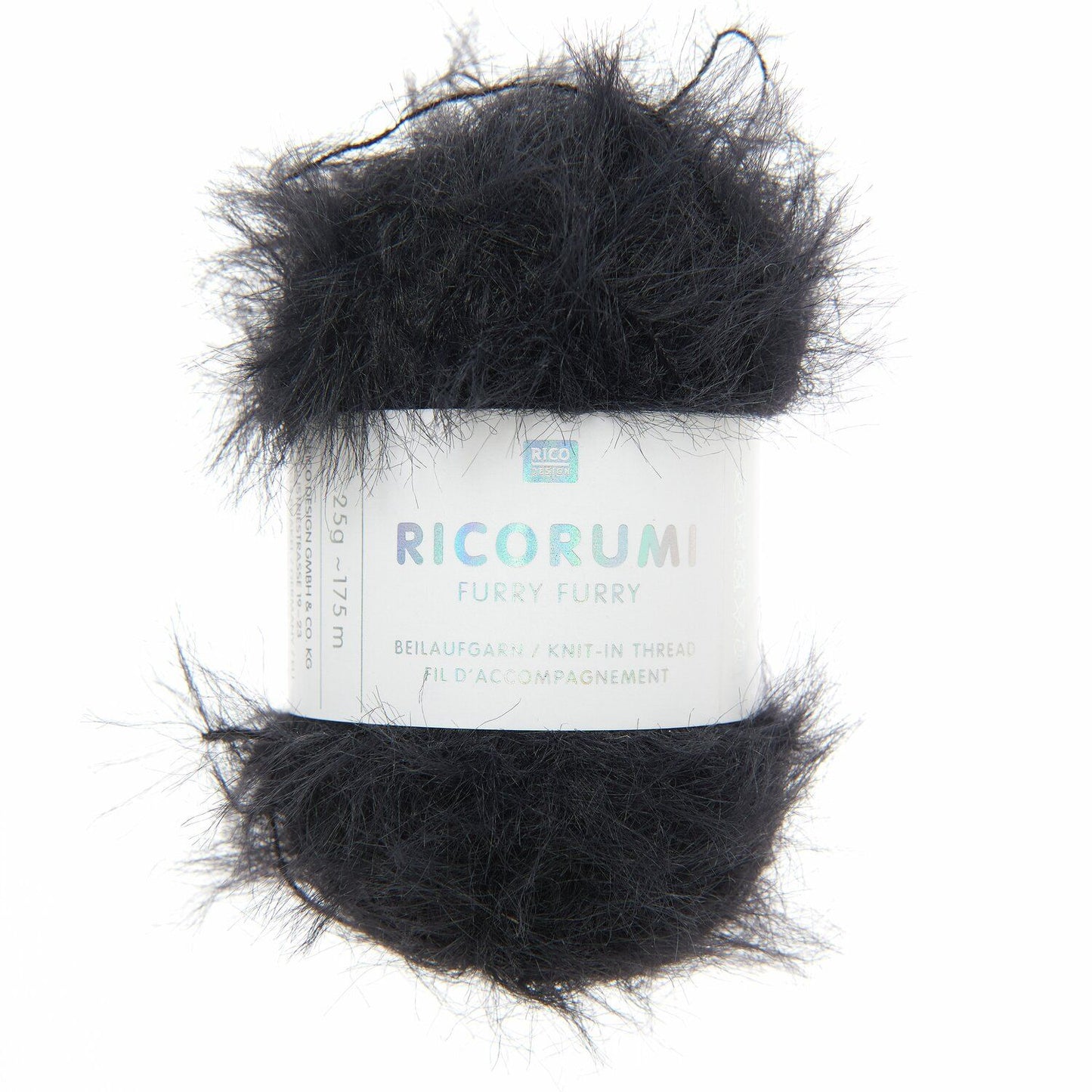 Ricorumi FURRY FURRY /Rico Design/ 50g #011 "Black"