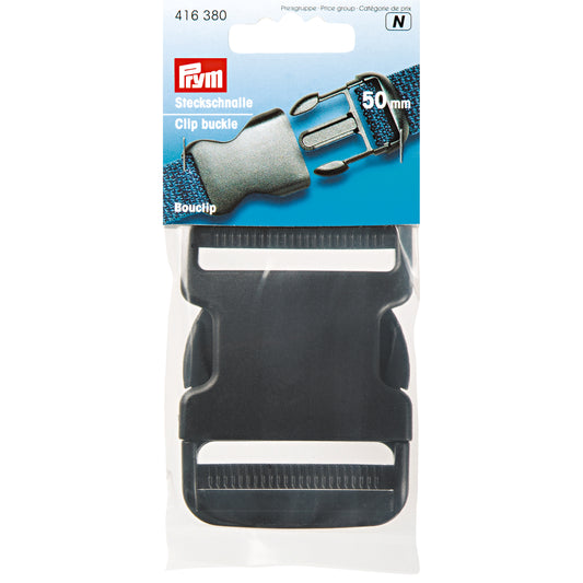 Belt buckle - durable /50mm/ black/Prym