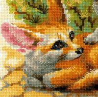 Tuksneša lapsēni- izšūšanas komplekts /RIOLIS/ 25 x 25 cm - Vairs netiek ražots!