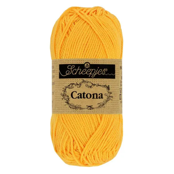Catona /Scheepjes/ 50g #208 "Dzeltenais Zelts"