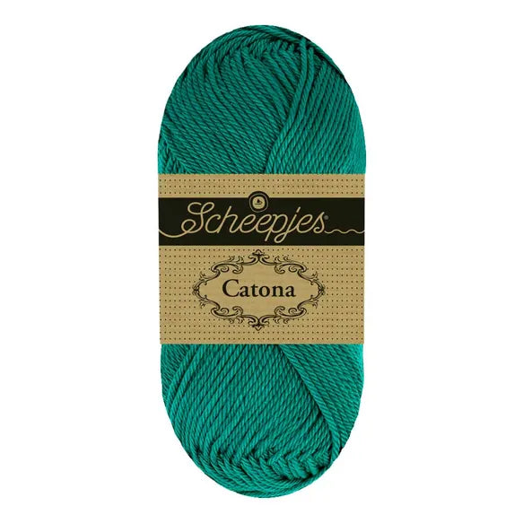 Catona /Scheepjes/ 50g #401 "Dark blue-green"