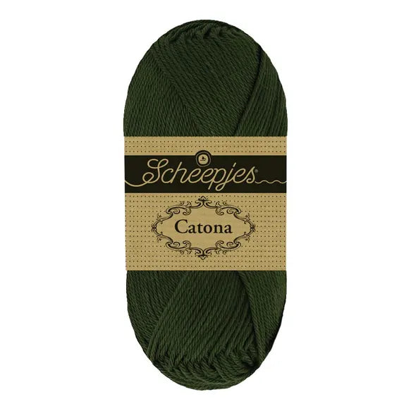 Catona /Scheepjes/ 50g #401 "Dark blue-green"