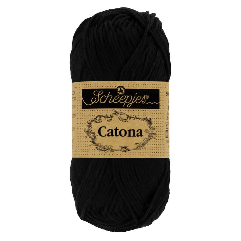 Catona /Scheepjes/ 50g #110 "Melns"