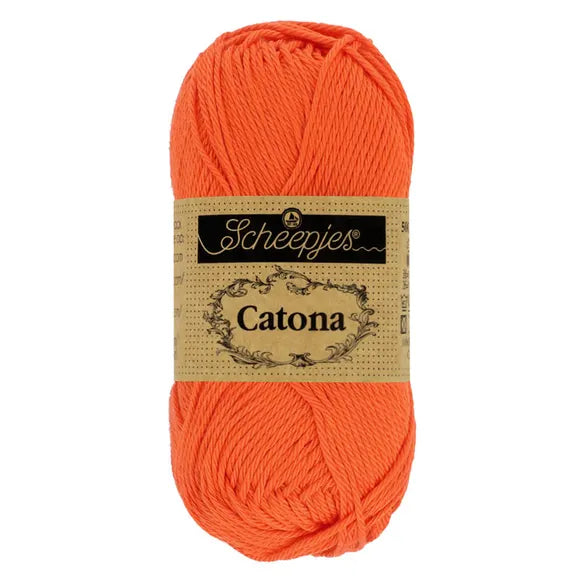 Catona /Scheepjes/ 50g #189 "Karaliski Oranžs"