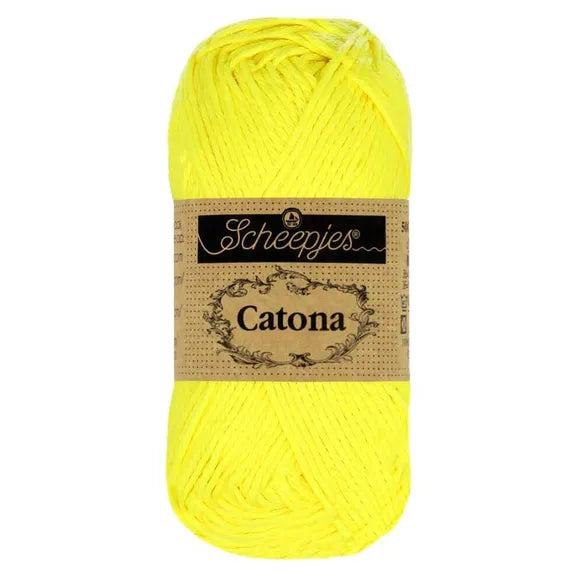 Catona /Scheepjes/ 50g #601 "Neon yellow"