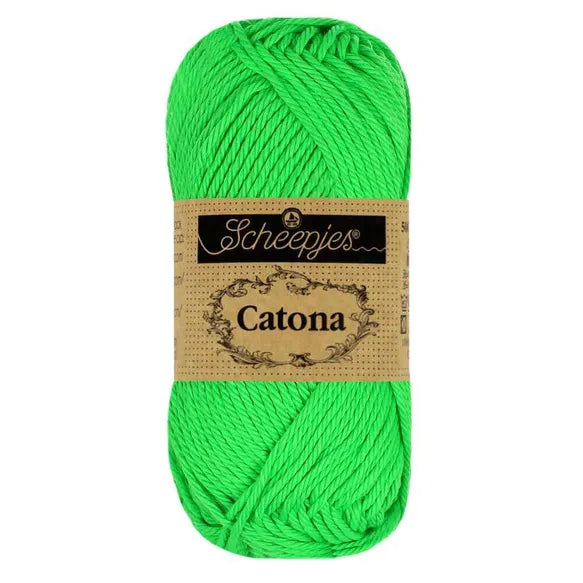 Catona /Scheepjes/ 50g #602 "Neon green"