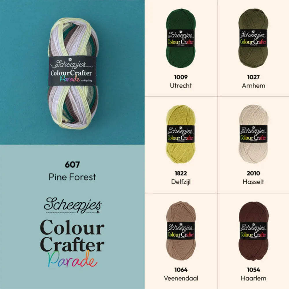 Colour Crafter Parade /Scheepjes/ 100g #607 "Priežu mežs"