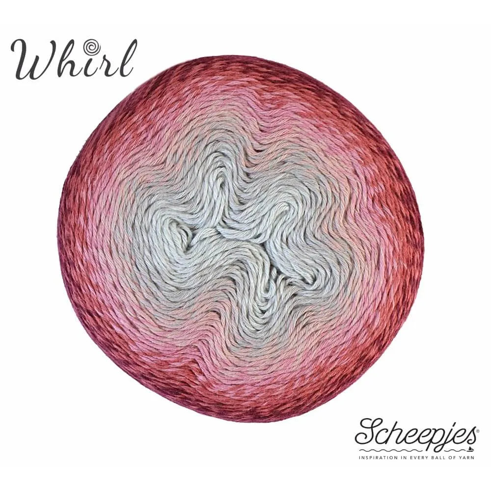 Whirl /Scheepjes/ 215g~1000m #753 "Ķiršu pīrāga šķēle "O""