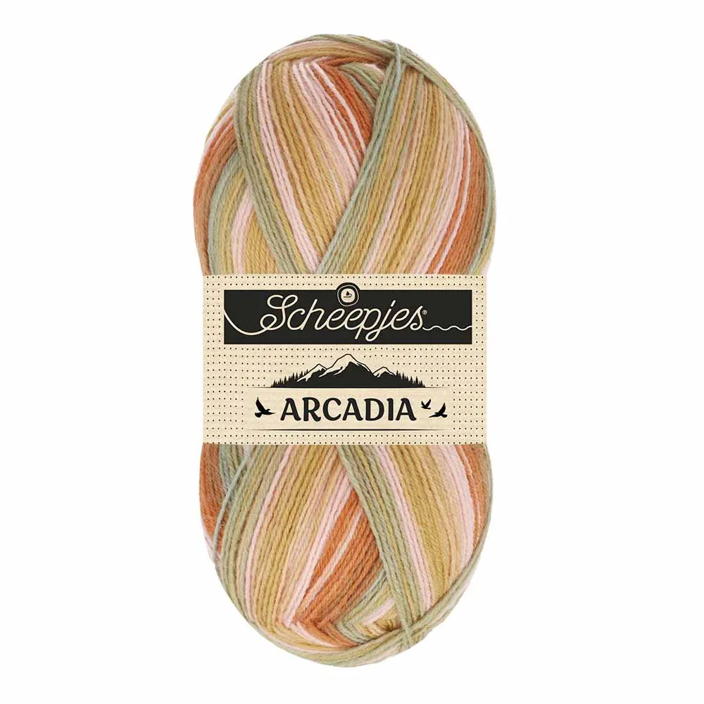 Arcadia /Scheepjes/ 4-diegu zeķu dzija 100g #902 "Mesa"
