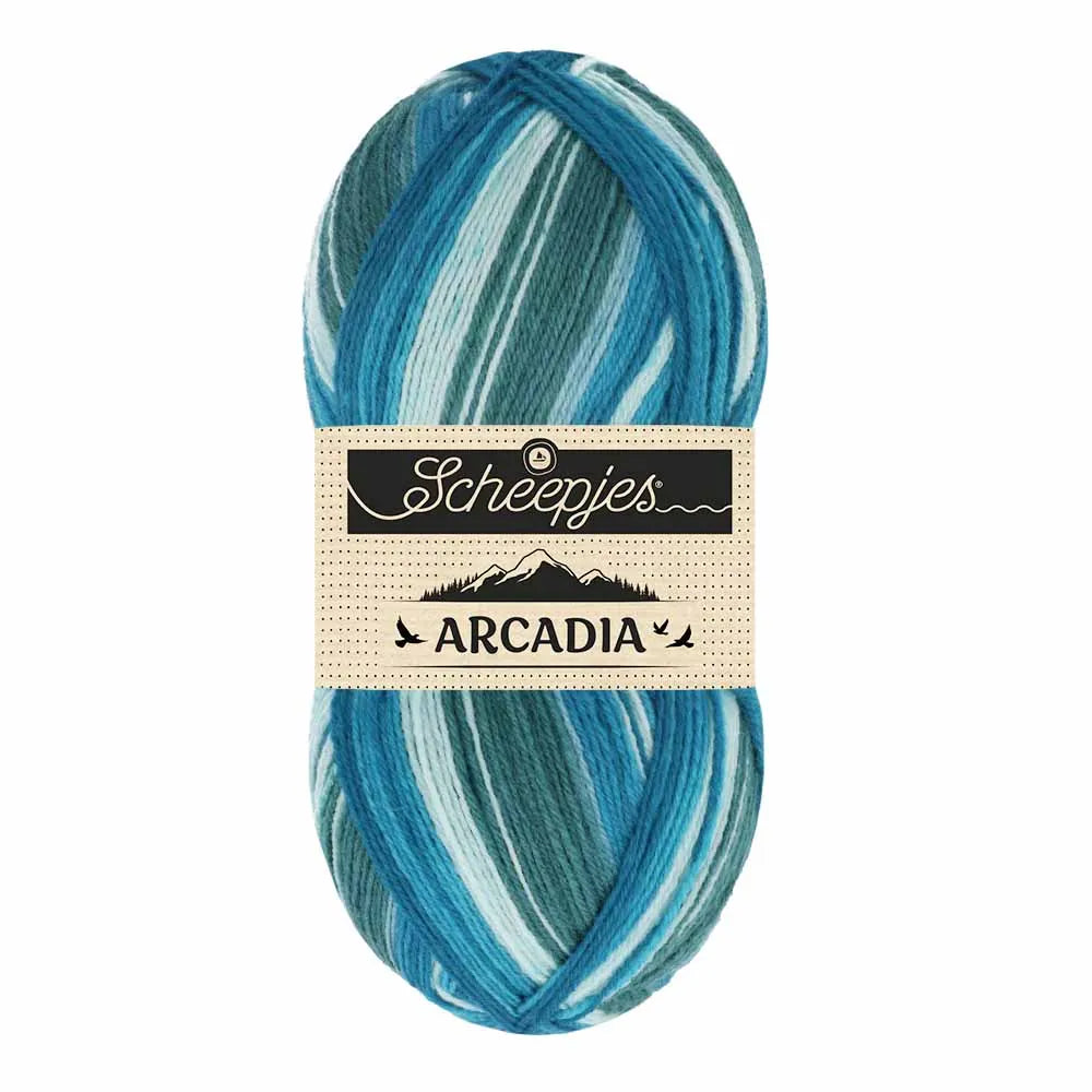 Arcadia /Scheepjes/ 4-diegu zeķu dzija 100g #906 "Oāze"