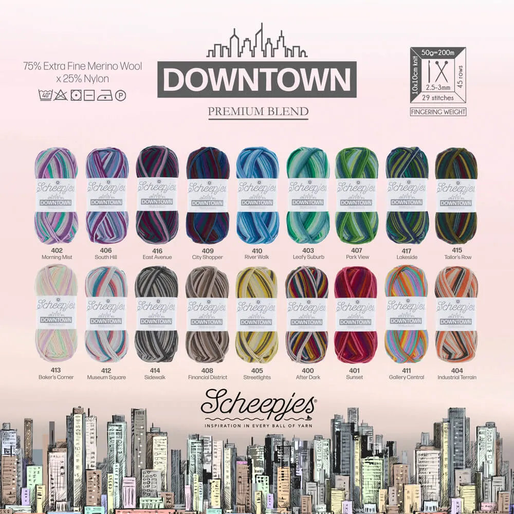 Downtown /Scheepjes/ 50g #407 "Skats uz parku"