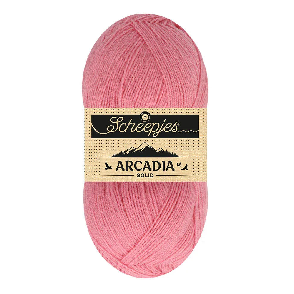 Arcadia Solid /Scheepjes/ 4-diegu zeķu dzija 100g #806 "Korallis"