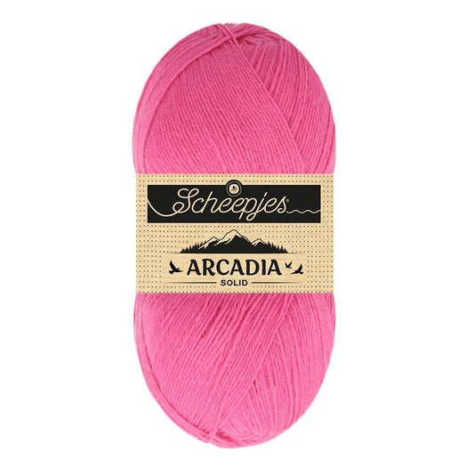 Arcadia Solid /Scheepjes/ 4-ply sock yarn 100g #815 "Gerbera"