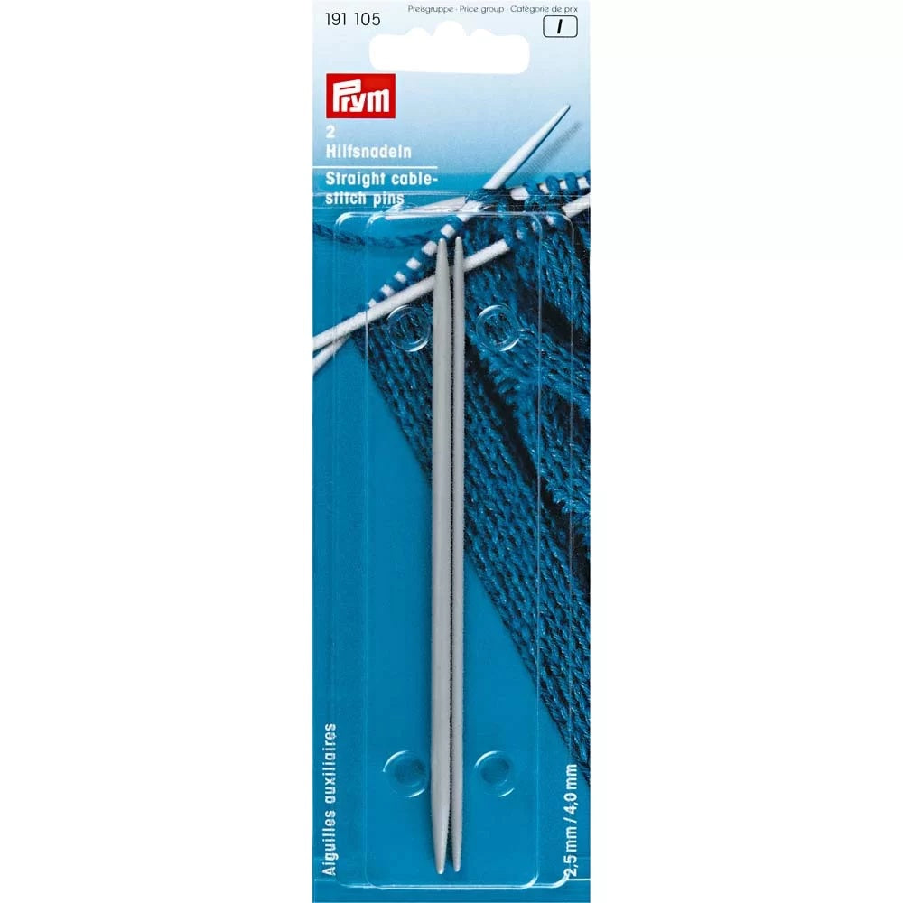 Taisnās adatas pīņu veidošanai 2 gab. - 2.5 mm + 4.0 mm