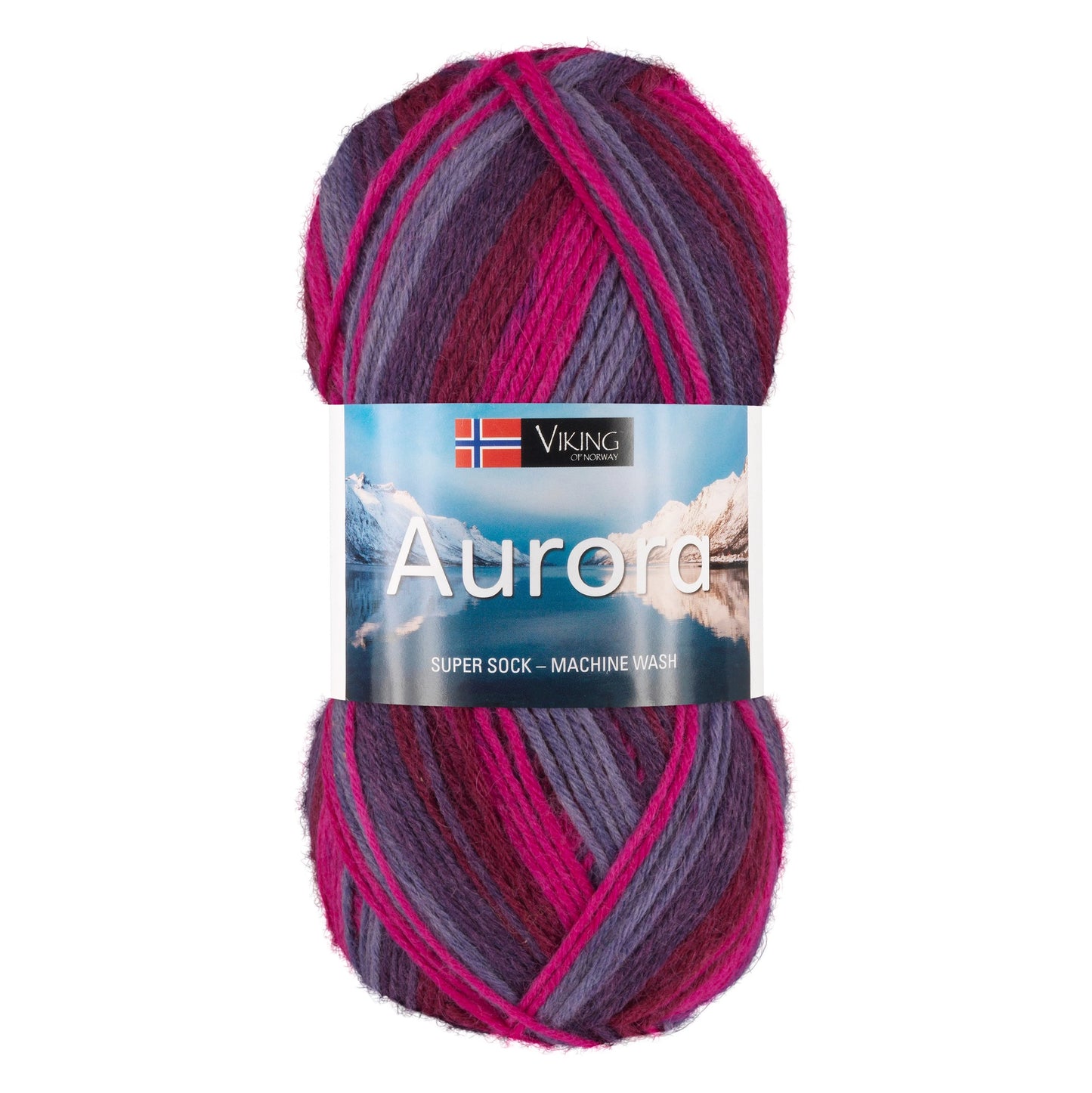 Aurora /Viking Garn/ 150g #670 "Nakts orhideja"
