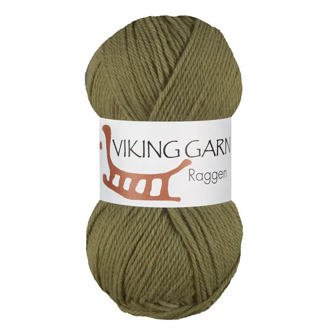 Raggen /Viking Garn/ 8-diegu zeķu dzija 150g #731 "Armijas zaļs"