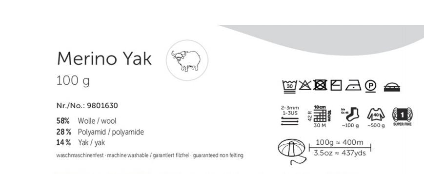 Regia Premium 4-ply Merino Yak 100g #07516 "Grass Green"