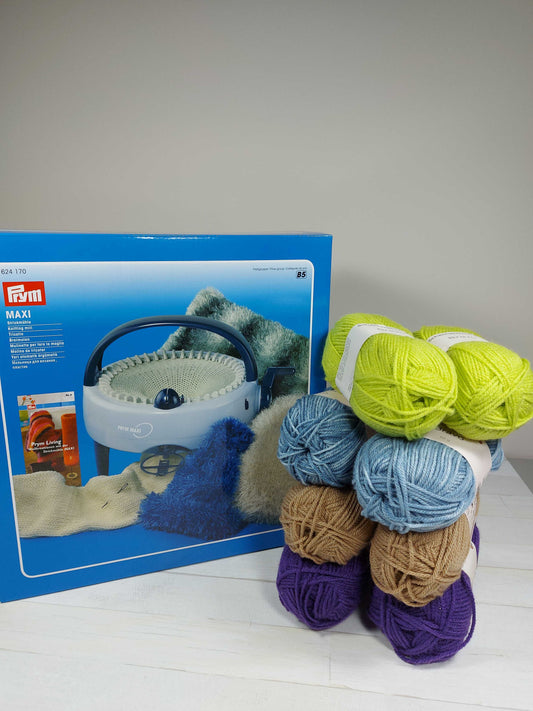 Prym MAXI knitting machine + 400g Bravo yarn for free!