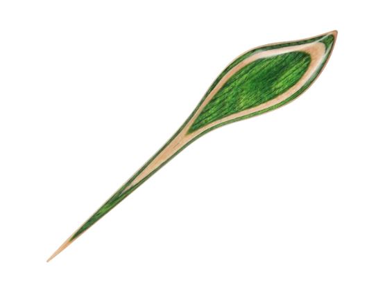 Koka dekoratīvā aizdare adījumiem /KnitPro Flora "Spalva"