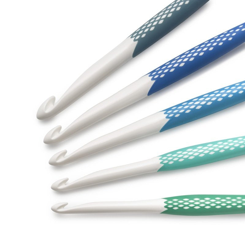 Ergonomic crochet hook set for wool /Prym Ergonomics/ Ø 7.0 - 12.00 mm
