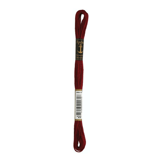 Embroidery thread Anchor Mouline, 100% cotton, 8m, #00022