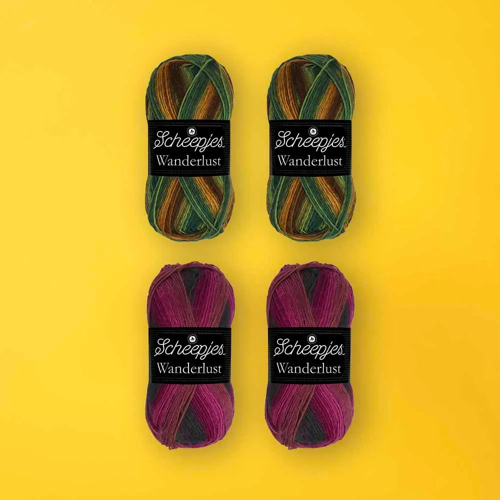 Scheepjes Harvest Scarf knit kit / Šalles adīšanas komplekts, ENG