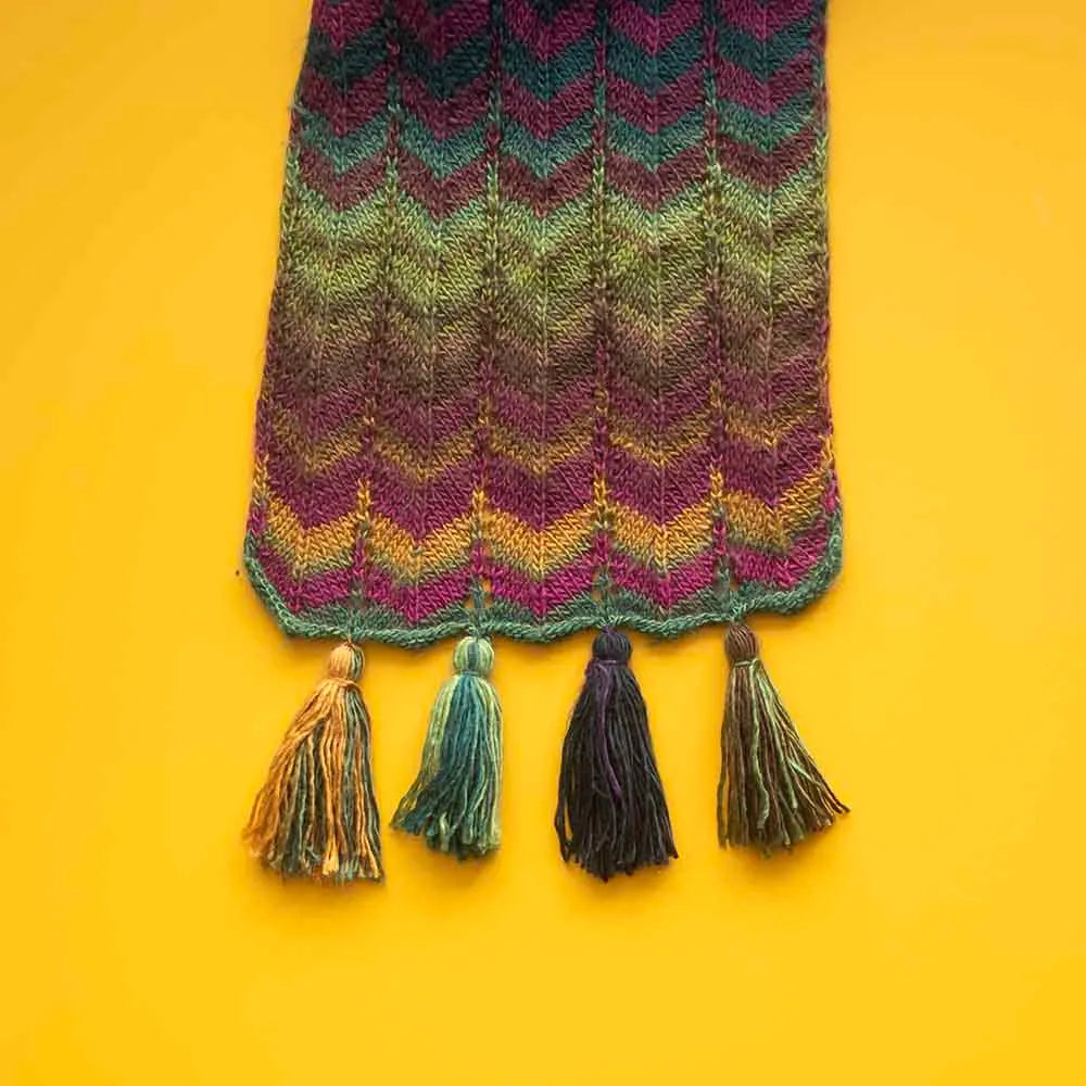Scheepjes Harvest Scarf knit kit / Šalles adīšanas komplekts, ENG
