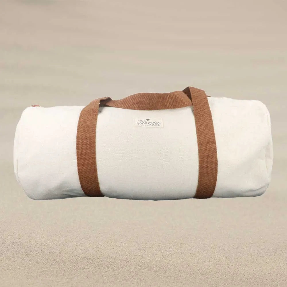 Bag for handicrafts /Scheepjes/ 45x20x20cm /beige with brown